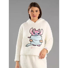 MAX FASHION Angel Detail Pyjama Set-Cream