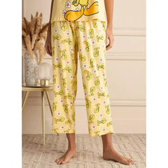 MAX FASHION Tweety Print Pyjama Set-Yellow