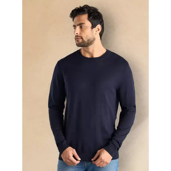 Plain Sweater blue