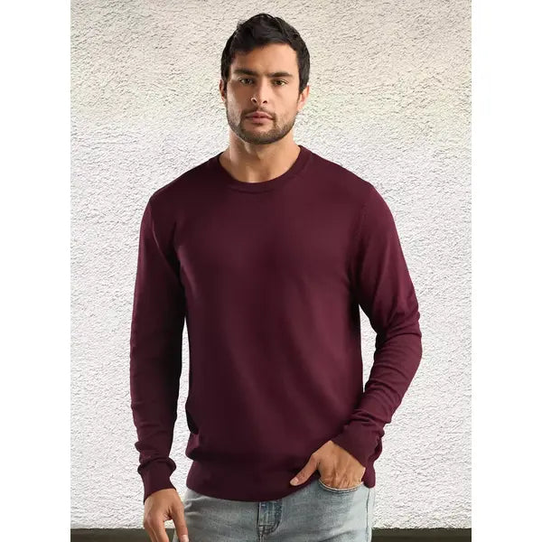 Plain Sweater Red
