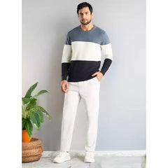 Panelled Ottoman Sweater Multicolour