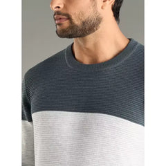 Panelled Ottoman Sweater gray