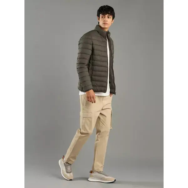 Plain Puffer Jacket - Green