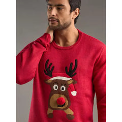 Reindeer Detail Sweater Red