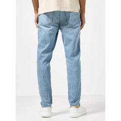 MAX FASHION Plain Carrot Fit Jeans-Blue
