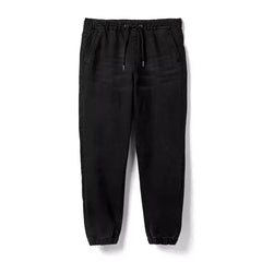 MAX FASHION Plain Stretchable Jogger Jeans-Black
