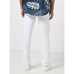 MAX FASHION Plain Slim Fit Jeans-White