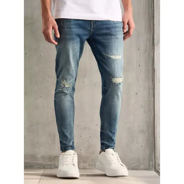 MAX FASHION Carrot Fit Jeans-Blue