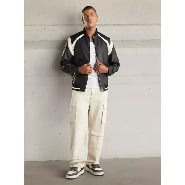 Max Fashion Plain Puffer Jacket - Black