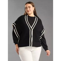 Plain Cardigan Black