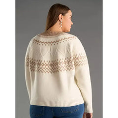 Printed Sweater brown