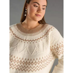 Printed Sweater brown