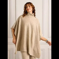 Ribbed Kaftan Sweater brown