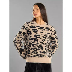 Jacquard Sweater with Long Sleeves