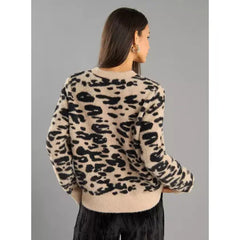 Jacquard Sweater with Long Sleeves