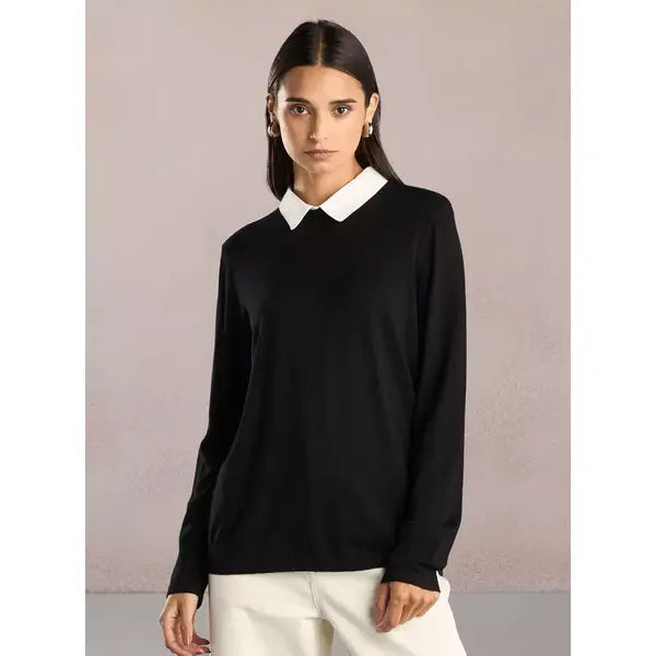 Twofer Sweater Black
