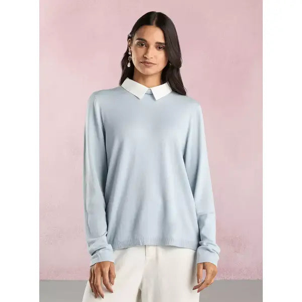 Twofer Sweater Blue