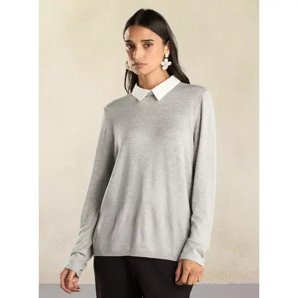 Twofer Sweater Gray