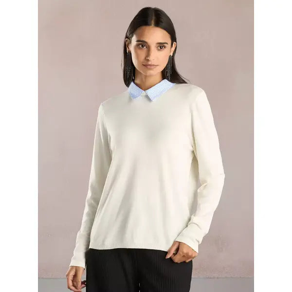 Twofer Sweater White