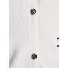 Button Detail Cardigan white