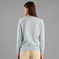 Lurex Textured Sweater Blue