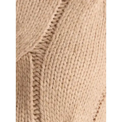 Cable Knit Twofer Top Brown