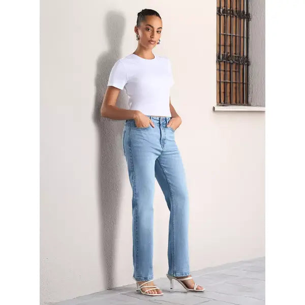 MAX FASHION Straight Fit Jeans-Blue