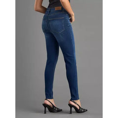 MAX FASHION Plain Skinny Fit Jeans-Black