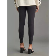 MAX FASHION Plain Maternity Leggings-Black
