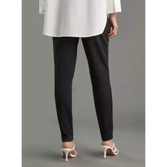 MAX FASHION Plain Ponte Leggings-Black