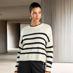 Striped Jumper Black