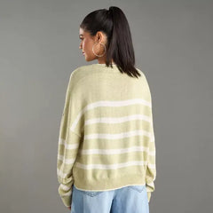 Striped Jumper green