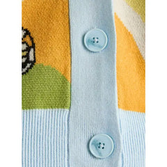 Mushroom Detail Button Through Cardigan