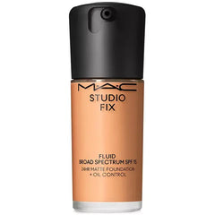 MAC Studio Fix Fluid SPF 15 24HR Matte Foundation with Oil Control for Long Lasting Coverage ,1 oz