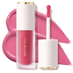 FOCALLURE Silky Cream Liquid Blush,Leaving a Matte Dewy Makeup Look,Easy to Apply and Create a Natural Flush,Long Lasting and Lightweight Cheek Blush Face Makeup