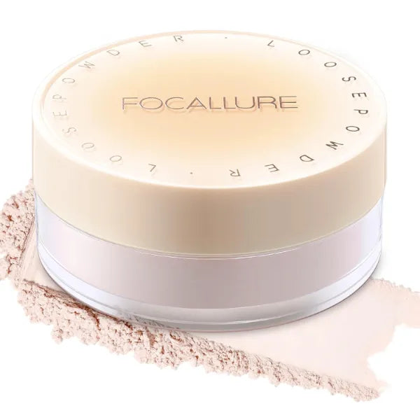 FOCALLURE Loose Setting Powder,Long Lasting Oil Control Face Powder,Lightweight Face Finishing Powder, Shimmer and Skin-Smoothing Makeup Powder