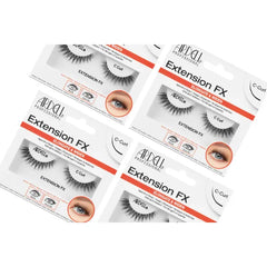 Ardell Lash Extension FX L Curl Lashes – Lift & Define Eyelashes, Natural Lashes for Hooded Eyes, Reusable Eye Lash, 4 Pack