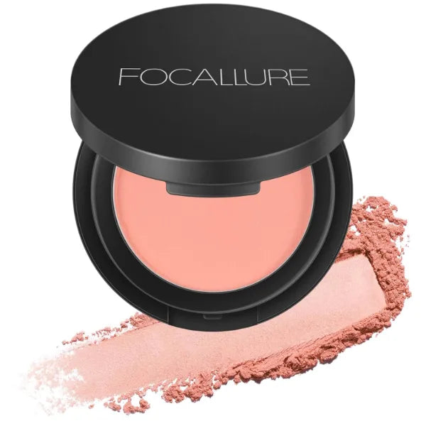 FOCALLURE Silky Face Pressed Blush,High Pigment Mineral Blusher,Create a Fade-free Flawless Finish and Give your Skin a Natural Glow,Lightweight Facial Blusher Makeup