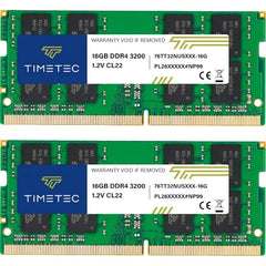 Timetec Premium 32GB KIT (2x16GB) DDR4 3200MHz (PC4-3200AA) PC4-25600 SODIMM Laptop RAM – 260-Pin 1.2V CL22 Memory Module for Laptop, Notebook, Mini PC, All-in-One