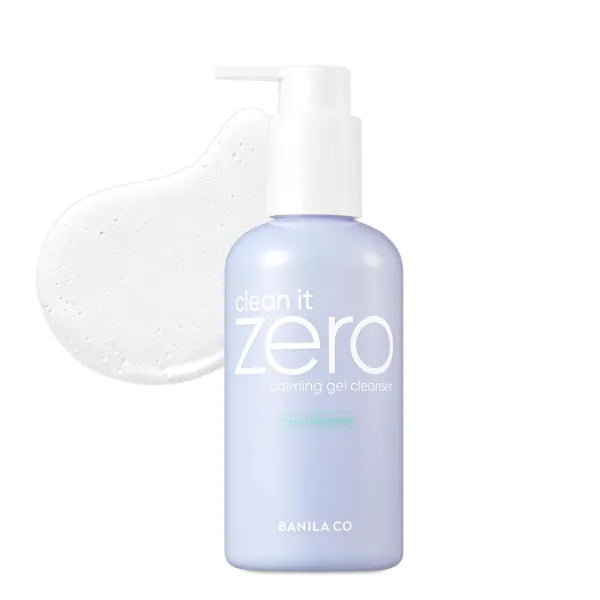 BANILA CO Clean It Zero Calming Gel Cleanser Cica Gel Cica & Amino Acid Complex for Gentle Hydration Vegan & Hypoallergenic Korean Facial Cleanser for Sensitive Skin