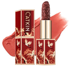 CATKIN Semi-Matte Lipstick Hydrating High Impact Color Infused with Vitamin E and Avocado Oil Smooth Soft Texture Long Lasting Matte Finish