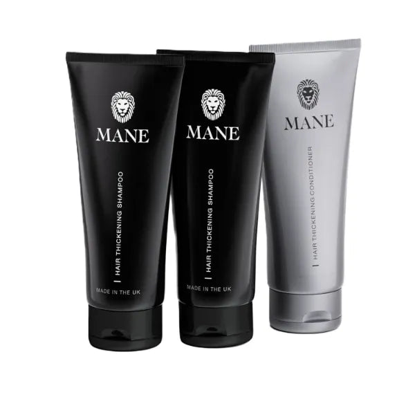 Mane Thickening Biotin Shampoo for Hair Growth Men & Women, Support Fine & Thinning Hair, Reduce Loss & Encourage Thicker, Fuller Growth with Conditoner (100ml - Multi Buy)