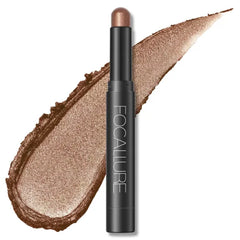 FOCALLURE Shimmer and Matte Cream Eyeshadow Stick,Smooth Brilliant Eye Brightener Pencil for Women,Long Lasting Waterproof Eye Shadow and Liners Makeup