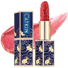 CATKIN Semi-Matte Lipstick Hydrating High Impact Color Infused with Vitamin E and Avocado Oil Smooth Soft Texture Long Lasting Matte Finish