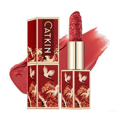 CATKIN Semi-Matte Lipstick Hydrating High Impact Color Infused with Vitamin E and Avocado Oil Smooth Soft Texture Long Lasting Matte Finish