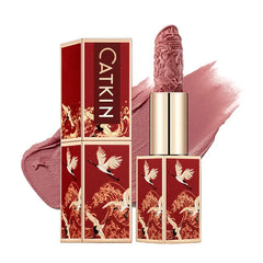 CATKIN Semi-Matte Lipstick Hydrating High Impact Color Infused with Vitamin E and Avocado Oil Smooth Soft Texture Long Lasting Matte Finish