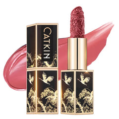 CATKIN Semi-Matte Lipstick Hydrating High Impact Color Infused with Vitamin E and Avocado Oil Smooth Soft Texture Long Lasting Matte Finish