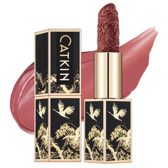 CATKIN Semi-Matte Lipstick Hydrating High Impact Color Infused with Vitamin E and Avocado Oil Smooth Soft Texture Long Lasting Matte Finish