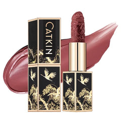 CATKIN Semi-Matte Lipstick Hydrating High Impact Color Infused with Vitamin E and Avocado Oil Smooth Soft Texture Long Lasting Matte Finish