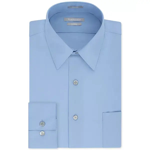 Van Heusen Men's Fitted Poplin Dress Shirt